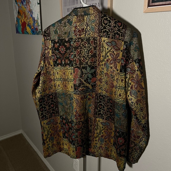 Industries B Gold Patterned Jacket - Picture 7 of 8